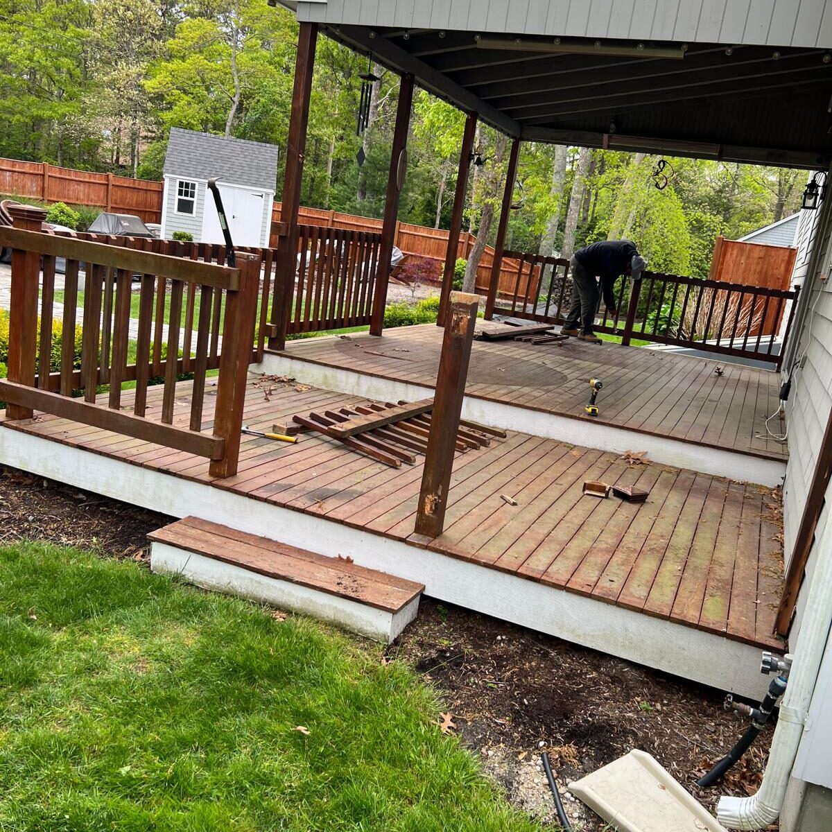 Deck and porch refinishing Deck and porch refinishing