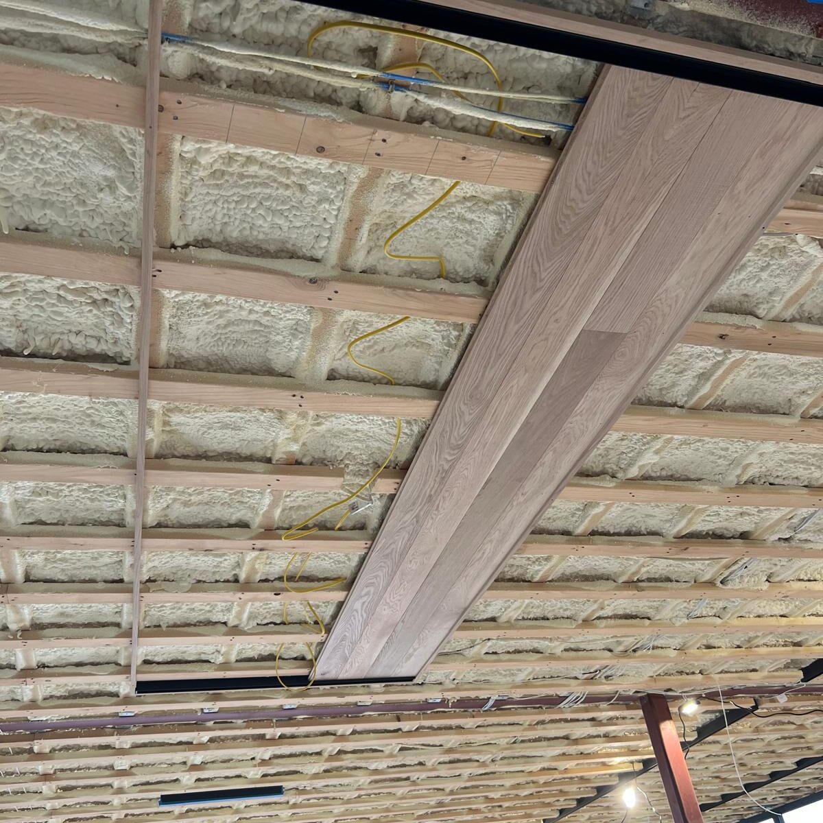 Shiplap ceiling finish Shiplap ceiling finish